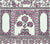 China Seas Fabric: Sultan II - Custom Dark Lilac on White 100% Linen