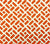 China Seas Fabric: Edo - Custom Orange on Tinted Belgian Linen / Cotton