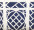 China Seas Fabric: Trellis Background - Custom Navy on Tinted Curtain-Weight Linen