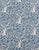 China Seas Fabric: Arbre de Matisse Reverse - Custom Athens Blue on White Belgian Linen / Cotton