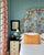 Quadrille Fabric: Jacaranda - Custom Multi Color on Mango Linen / Cotton