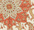 Home Couture Fabric: Kashmir Exotique - Custom Multi Oranges on Cream 100% Irish Linen (Soft, washed)