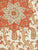 Home Couture Fabric: Kashmir Exotique - Custom Multi Oranges on Cream 100% Irish Linen (Soft, washed)