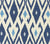 China Seas Fabric: Lockan - Custom Navy / Blue on Tinted Belgian Linen / Cotton