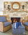 China Seas Wallpaper: Lyford Diamond Blotch - Custom French Blue on White Paper (FIVE YARD MINIMUM)