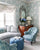 China Seas Wallpaper: Lysette - Custom Lime Green on White Matte Vinyl-Coated Paper (5 YARD MINIMUM)