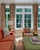 China Seas Fabric: Lysette - Custom Palm Green on Tan 100% Linen