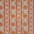Quadrille Fabric: Palampore Stripe - Custom Orange / Red on Cream 100% Linen