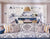 Home Couture Fabric: Persepolis - Custom Melon / Camel on White Suncloth (OUTDOOR)
