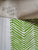 Alan Campbell Wallpaper: Petite Zig Zag - Custom Green on White (FIVE YARD MINIMUM)