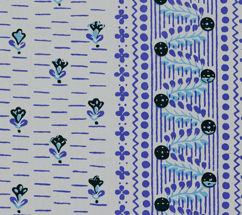 Quadrille Fabric: Links II - Custom Lavender / Periwinkle on Cotton Sateen