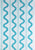 China Seas Fabric: Tete a Tete Vertical - Custom Aqua / Teal on White Belgian Linen / Cotton