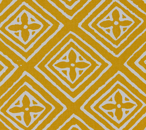 China Seas Fabric: Fiorentina - Custom Yellow on White Suncloth