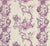 Quadrille Fabric: Danse Chinois - Custom Purple / Lilac / Lavender on Tinted Belgian Linen / Cotton
