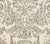 Quadrille Fabric: Sevilla Damask Large Scale - Custom Brown on Tinted 100% Linen