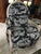 Quadrille Fabric: Royal Journey Reverse II - Custom Black on Tinted Belgian Linen / Cotton