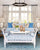 China Seas Fabric: San Marco - Custom Zibby Blue on White Suncloth (OUTDOOR)