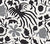 China Seas Fabric: Seya - Custom Charcoal / Gray on White Belgian Linen / Cotton