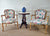 Quadrille Fabric: Tree Peonie - Custom Multi Blues on Tinted Belgian Linen / Cotton