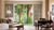 Quadrille Fabric: Tulips Background - Custom Gray on White Trevira (HOTEL QUALITY)
