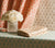 Quadrille Fabric: Volpi - Custom Camel on White 100% Cotton Sateen