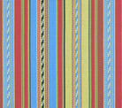 Quadrille Woven: Vladimir - Multi Blue / Red Stripes (Imported from France) DETAIL