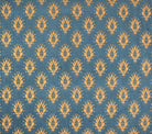 Quadrille Woven: Juliette - Blue on Gold (Imported from Spain)