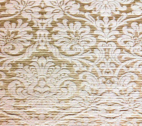 Quadrille Woven Fabric: Renata Damask - Ivory; Imported from Italy