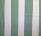 China Seas Fabric Bradfield Stripe Custom Medium Sage Green on Ecru Belgian Cotton