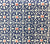 China Seas Fabric: Nitik II - Custom New Navy / Orange on Tinted Belgian Linen/Cotton