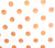 China Seas Fabric Charade Custom Orange Polka Dots on White Belgian Linen