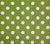 China Seas Fabric Charade Custom Green with Off White Polka Dots on Belgian Linen Cotton