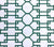 Quadrille Wallpaper: Brighton - Custom Rainforest Green on White Paper