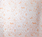 China Seas Fabric: Cirebon - Custom Apricot on White 100% Belgian Linen