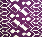 Alan Campbell Fabric: Sahara II One Color - Custom Purple on White Belgian Linen/Cotton