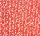 Alan Campbell Fabric: Saya Gata - Custom Watermelon geometric asian chinoiserie print on Tinted Belgian Linen/Cotton
