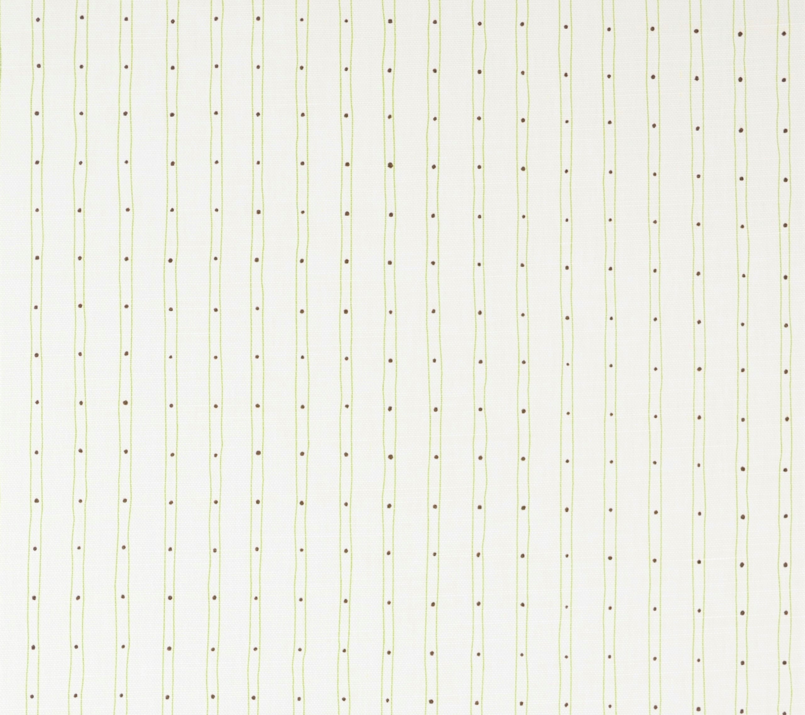 Alan Campbell Fabric: Soho Vertical - Custom Jungle Green / Brown on Tinted Belgian Linen/Cotton