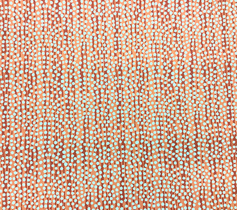 Alan Campbell Wallpaper: Mojave - Custom Burnt Orange on Almost White Paper