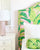 China Seas Fabric: Amazon - Custom Multi Greens / Turquoise on Natural (Unfinished) Suncloth