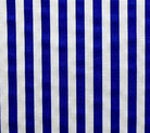 China Seas Fabric Ann's Stripe Imperial Royal Blue On White Belgian Linen Cotton