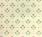 Home Couture Wallpaper: Clementine Allover - Custom Green / Pink on Yellow Paper