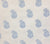 China Seas Fabric: Bangalore Paisley - Custom French Blue on White Belgian Linen / Cotton