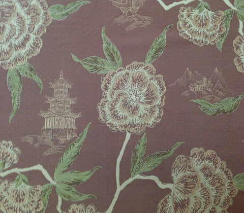 China Seas Fabric: Kyoto I - Custom Coco Multi on Trevira (Commercial Quality)