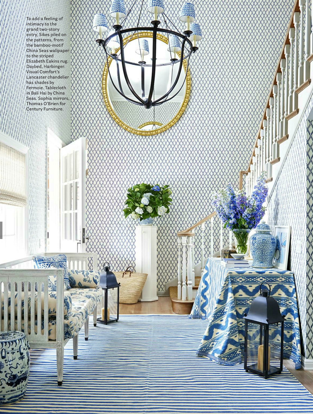 Lyford-Diamond-Bamboo-wallpaper-Bali-Hai-tablecloth-Mark-D-Sikes-House-Beautiful-November-2016