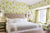 China Seas Wallpaper: Lysette - Custom Lime Green on White Matte Vinyl-Coated Paper (5 YARD MINIMUM)