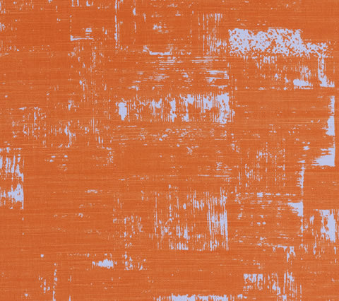 China Seas Fabric: Shadows - Custom New Orange on White Belgian Linen / Cotton