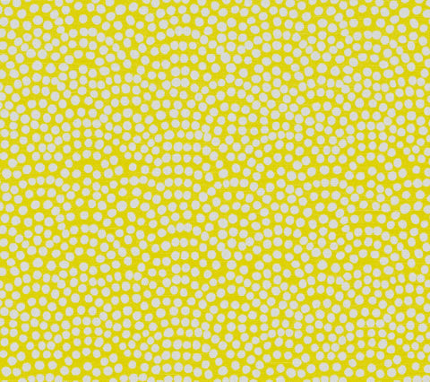 Alan Campbell Fabric: Mojave One Color Reverse - Custom Citrus Garden on White Belgian Linen / Cotton