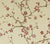 Quadrille Fabric: Cherry Branch - Custom Brown, Pink, Taupe on Cream Linen