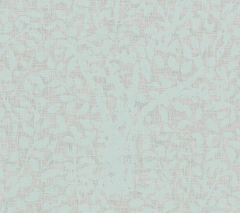 China Seas Fabric: Arbre de Matisse - Custom Window Pane on White 100% Linen