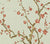Quadrille Fabric: Cherry Branch - Custom Multi on Pale Blue Linen